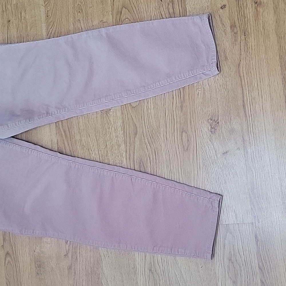 Talbots Pink Dusty Rose Corduroy High Waist Jegging Ankle Pants Size 14 - Picture 3 of 9